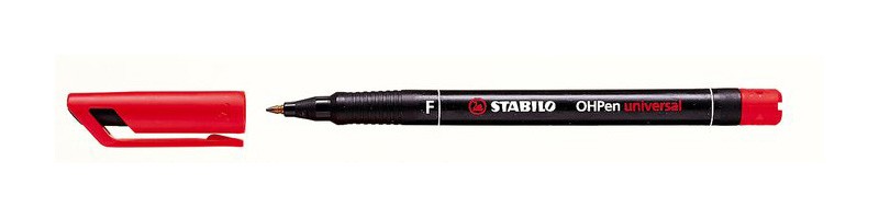 STABILO OHPen marcatore permanente Rosso 1 pz STABILO OHPen marcatore permanente Rosso 1 pz