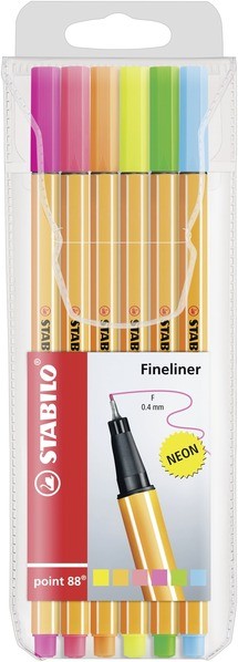 STABILO point 88 penna tecnica Fine Multicolore 6 pz STABILO point 88 penna tecnica Fine Multicolore 6 pz