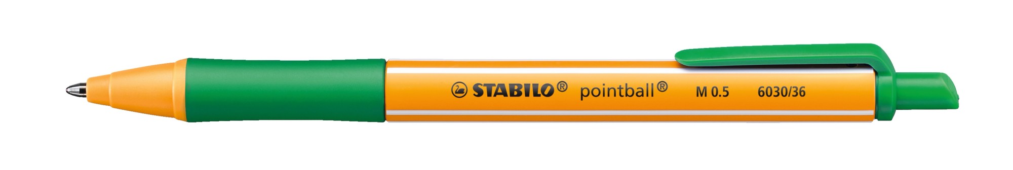 STABILO pointball Verde Penna a sfera retrattile a clip 1 pz STABILO pointball Verde Penna a sfera retrattile a clip 1 pz