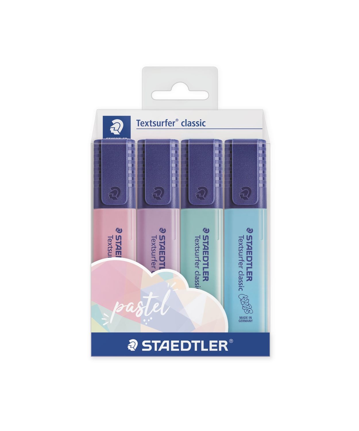 Staedtler 364 C evidenziatore 4 pz Azzurro Menta Rosa Viola Staedtler 364 C evidenziatore 4 pz Azzurro Menta Rosa Viola