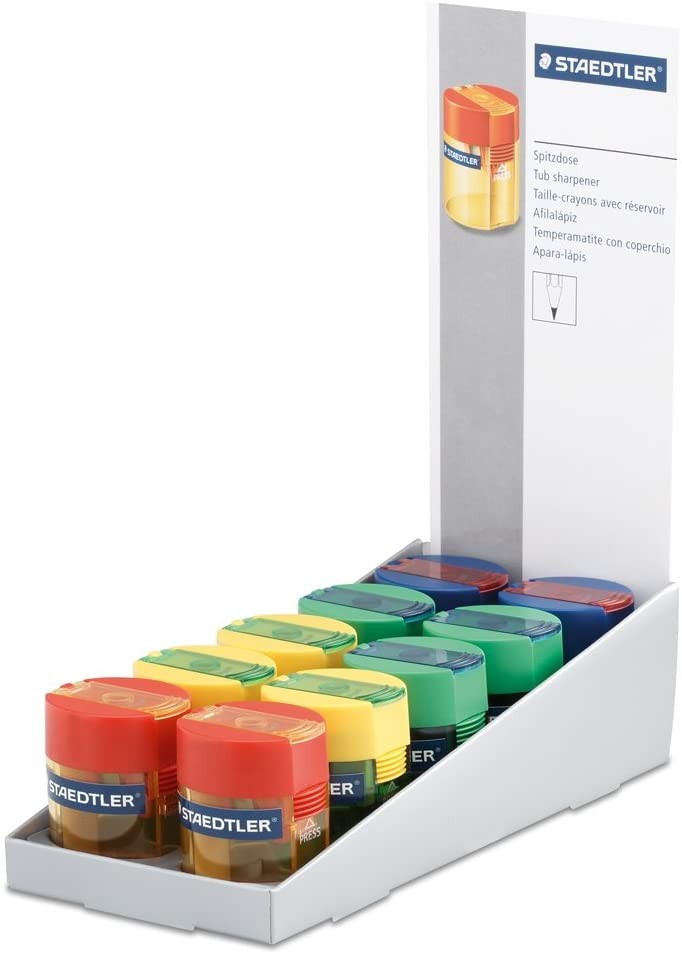 Staedtler 511 006 temperamatite con deposito - Fino a 82 mm - Angolo di affilatura 23º Staedtler 511 006 temperamatite con deposito - Fino a 82 mm - Angolo di affilatura 23º