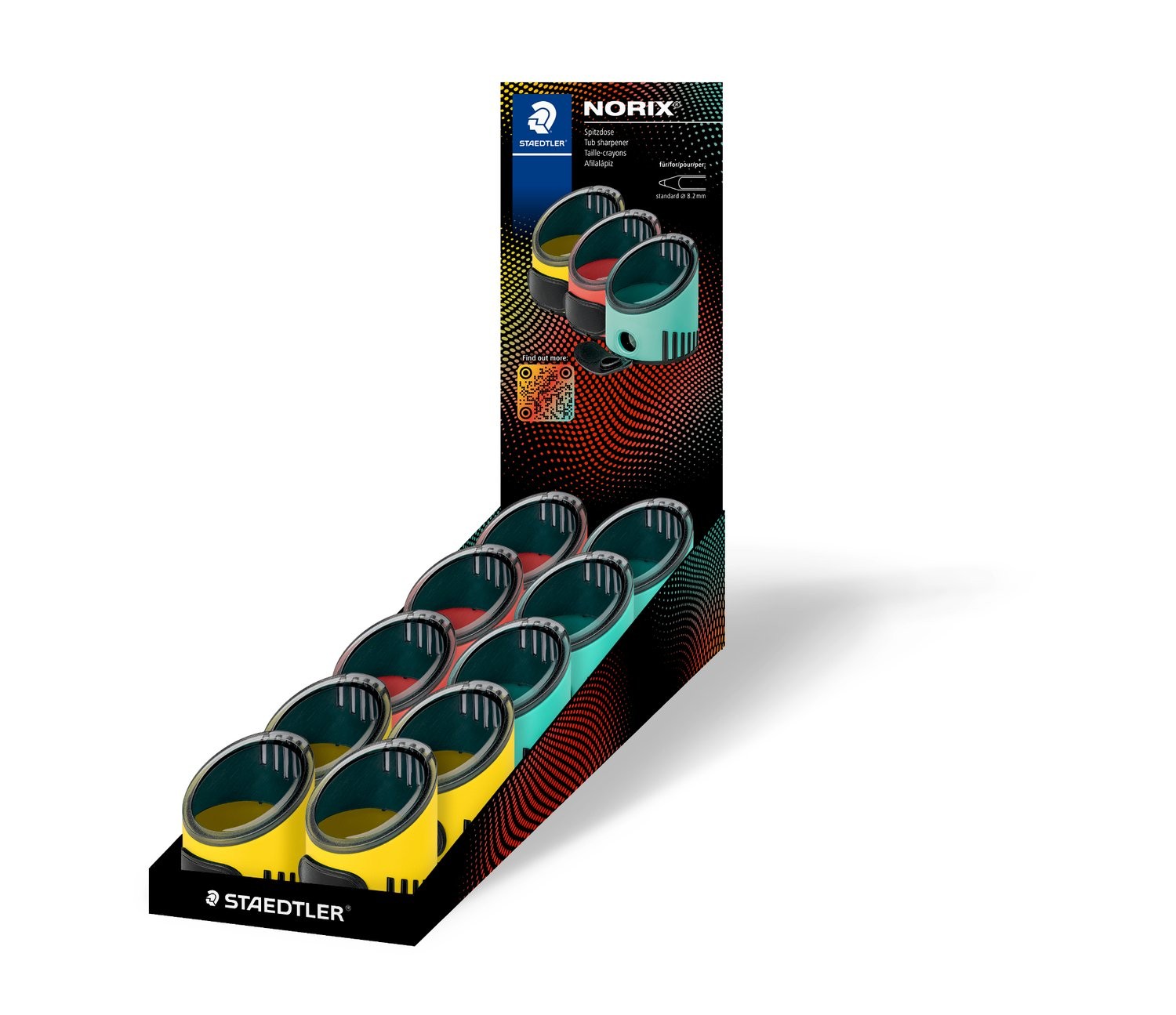 Staedtler 516 001 temperino Temperamatite manuale Giallo Corallo Verde
