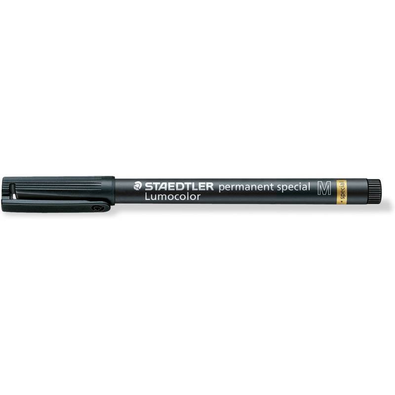 Staedtler Lumocolor Permanent Special 319 Pennarello indelebile - Punta circa 1 mm - Asciugatura rapida - Resistente alla luce - Colore nero Staedtler Lumocolor Permanent Special 319 Pennarello indelebile - Punta circa 1 mm - Asciugatura rapida - Resistente alla luce - Colore nero