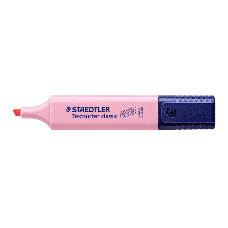 Staedtler Textsurfer Classic 364 Pastel Fluorescent Marker - Punta a scalpello - Linea 1 - 5 mm - Inchiostro a base d acqua - Colore carminio chiaro Staedtler Textsurfer Classic 364 Pastel Fluorescent Marker - Punta a scalpello - Linea 1 - 5 mm - Inchiostro a base d acqua - Colore carminio chiaro