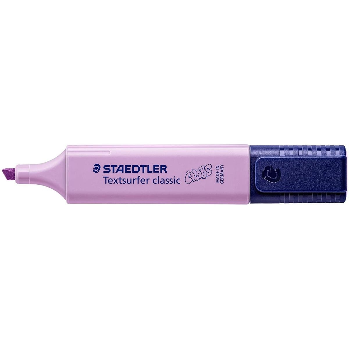 Staedtler Textsurfer Classic 364 Pastel Fluorescent Marker - Punta a scalpello - Linea tra 1 - 5 mm - Inchiostro a base d acqua - Colore lavanda Staedtler Textsurfer Classic 364 Pastel Fluorescent Marker - Punta a scalpello - Linea tra 1 - 5 mm - Inchiostro a base d acqua - Colore lavanda