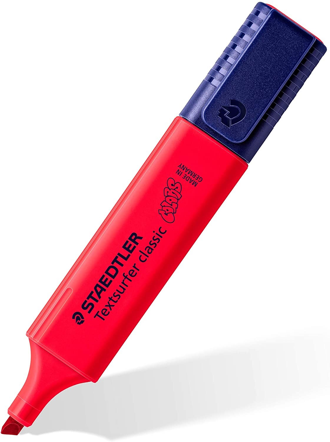 Staedtler Textsurfer Classic 364 Pennarello fluorescente - Punta a scalpello - Linea tra 1 - 5 mm - Inchiostro a base d acqua - Colore vermiglio Staedtler Textsurfer Classic 364 Pennarello fluorescente - Punta a scalpello - Linea tra 1 - 5 mm - Inchiostro a base d acqua - Colore vermiglio