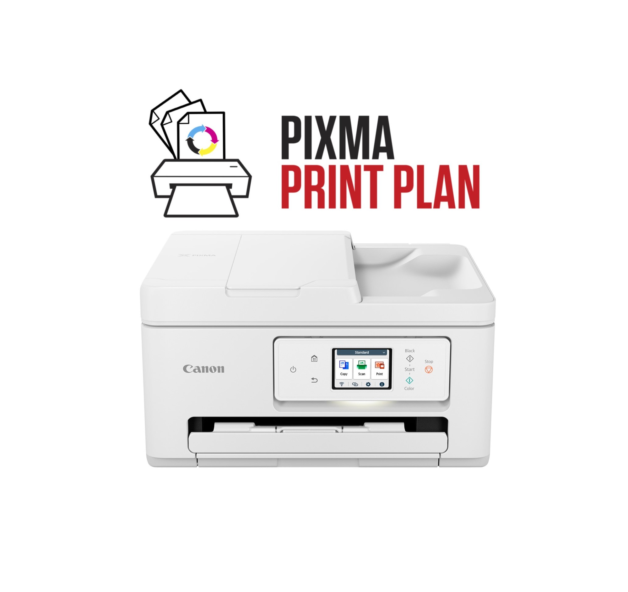 Stampante Inkjet Multifunzione 3 in 1 a colori CANON PIXMA TS7750I, A4, Fronte retro automatico, Ethernet, WiFi, Bianca