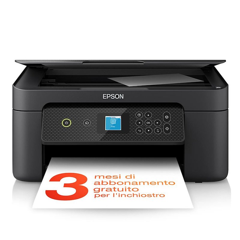 Stampante Inkjet Multifunzione 3 in 1 a colori EPSON Expression XP-3200, A4, Fronte retro automatico, WiFi, Nera