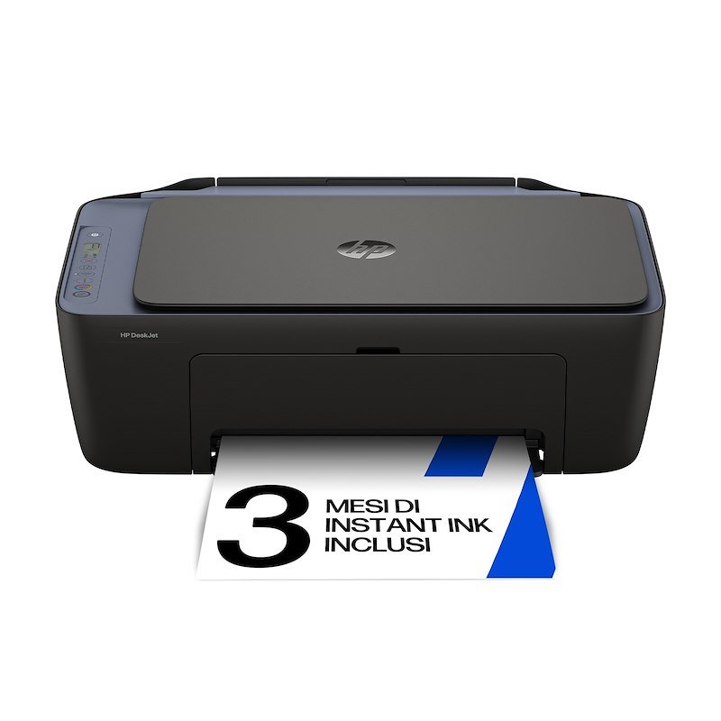 Stampante Inkjet Multifunzione 3 in 1 a colori HP DeskJet 2921 ed Instant Ink, A4, Fronte retro manuale, WiFi, Nera