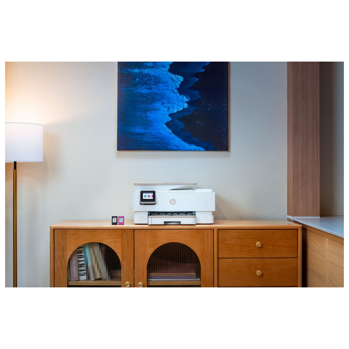 Stampante Inkjet Multifunzione 3 in 1 a colori HP ENVY Photo 7930 con HP+ ed Instant Ink, A4, Fronte retro automatico, Bluetooth, WiFi, Bianca