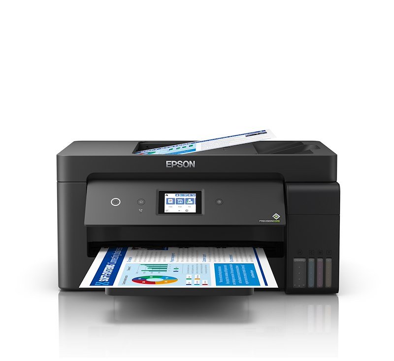 Stampante Inkjet Multifunzione 4 in 1 a colori EPSON EcoTank ET-15000, A3+, Fronte retro automatico, Ethernet, WiFi, Nera