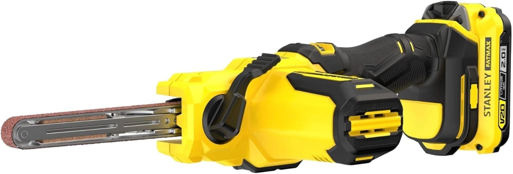 Stanley FatMax SFMCE210D2K – Levigatrice a Nastro 13 mm 18 V 2 Batterie 2 Ah