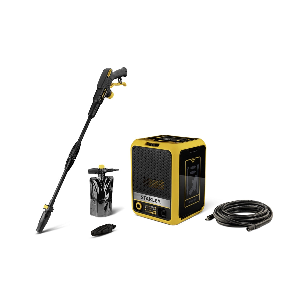 Stanley Idropulitrice SXPW25CDSS ad Alta Pressione, Compatta, per Auto ed Esterni Casa, con Doppia Velocità (180 bar, 500 l/h, 2500 W)