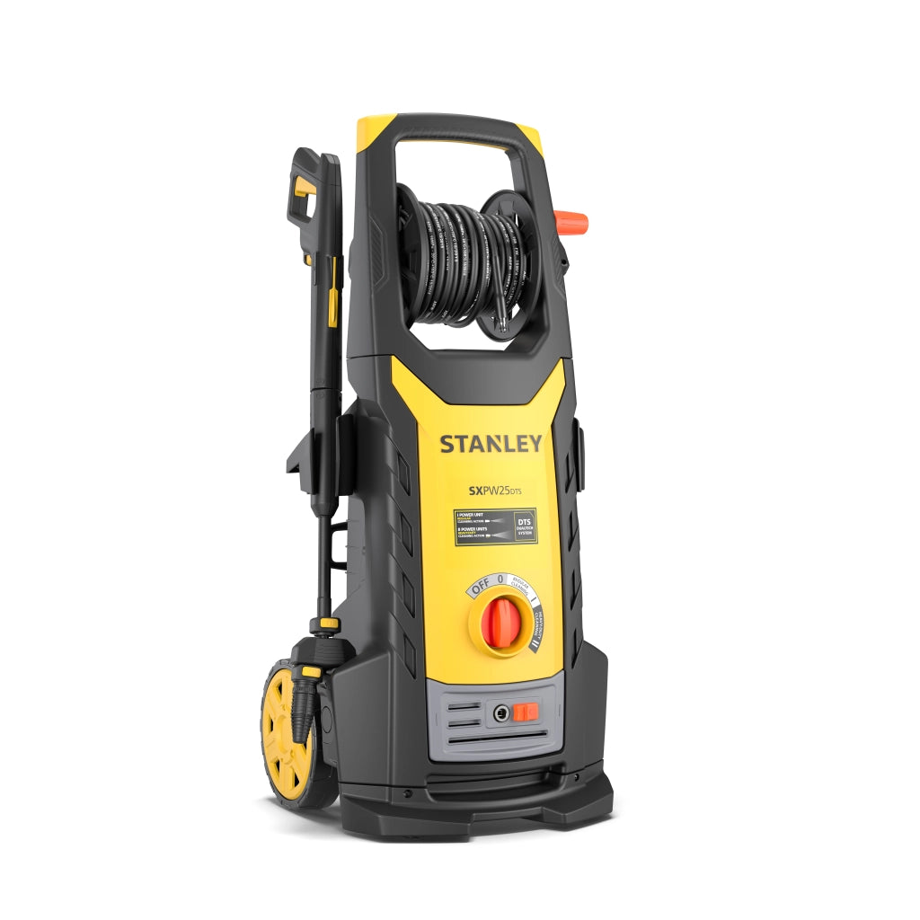 Stanley Idropulitrice SXPW25DTS ad Alta Pressione, per Auto ed Esterni Casa, con Doppia Pompa (2500 W, 150 bar, 810 l/h)
