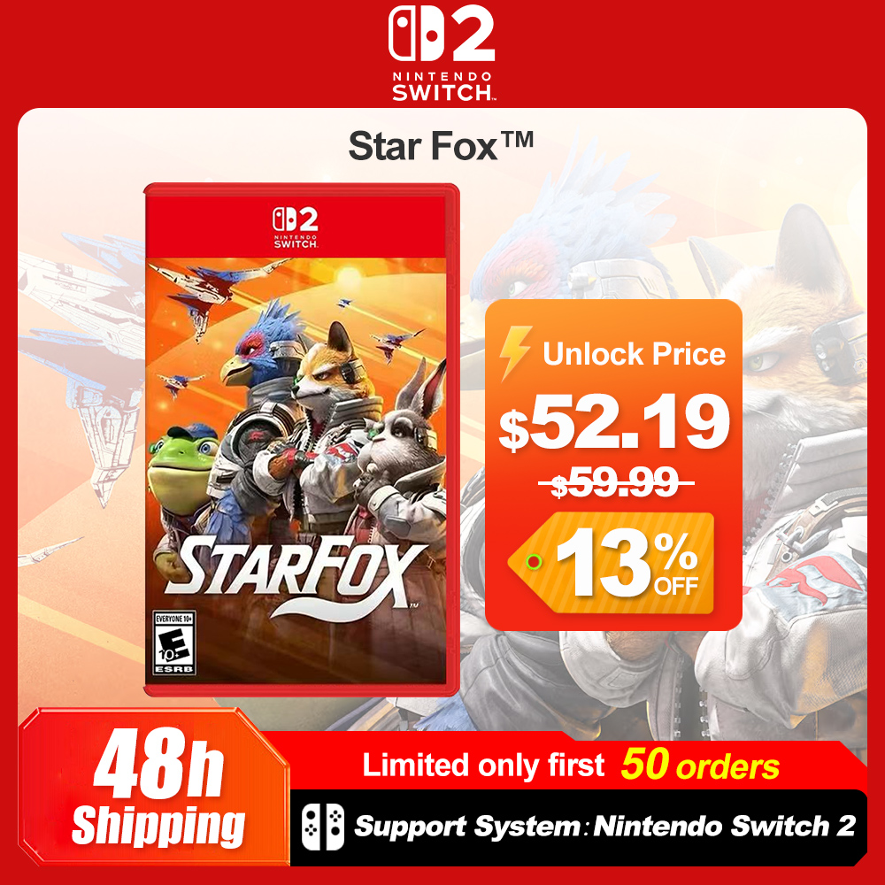 Star Fox Nintendo Switch 2 Giochi su Scheda Fisica per Console NS2 Pubblicato da Nintendo Supporta Giochi in Spagnolo ad Alto Punteggio