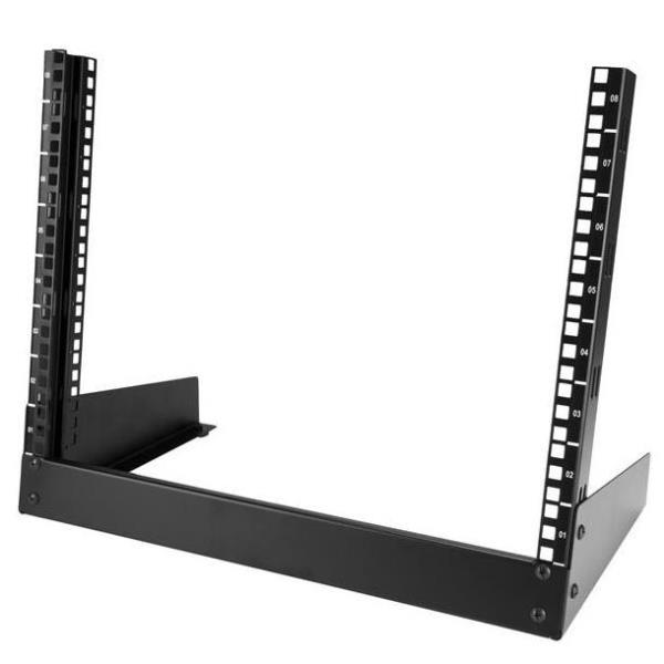 Startech Armadio Server Rack Con 2 Staffe A Telaio Aperto 8U RK8OD