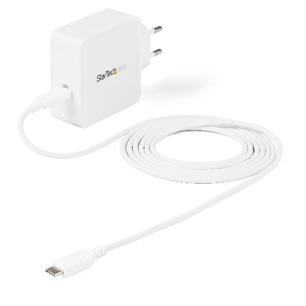 Startech Caricabatterie Da Parete Usb-C A 1 Porta Con Tecnologia Power Delivery 60 W - Caricatore Portatile USB Type C (WCH1CEU) WCH1CEU