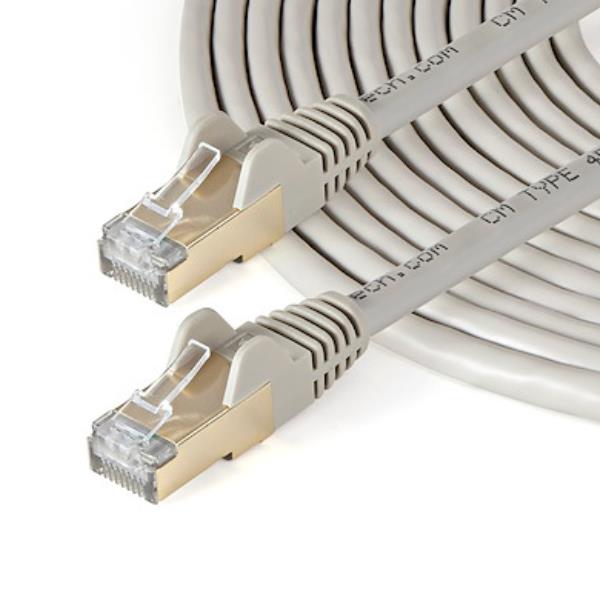 Startech Cavo Di Rete Ethernet RJ45 CAT6a Da 10m - Grigio In Rame Network (6ASPAT10MGR) 6ASPAT10MGR