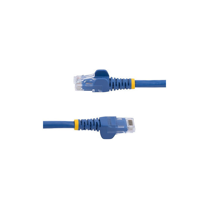 StarTech cavo ethernet cat6 slim blu 15m, patch utp rj45 antigroviglio, rame puro 28awg, lszh, gigabit, poe++ 100w