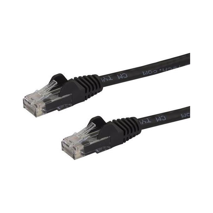 Startech Cavo Patch Cat6 da 7,5mt Filo di Rame Connettore Antistrappo Nero