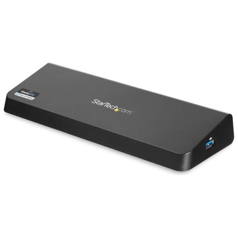 Startech docking station laptop universale usb 3.0 a doppia uscita video 4k displayport - hdmi gbe + porta usb a ricarica rapida