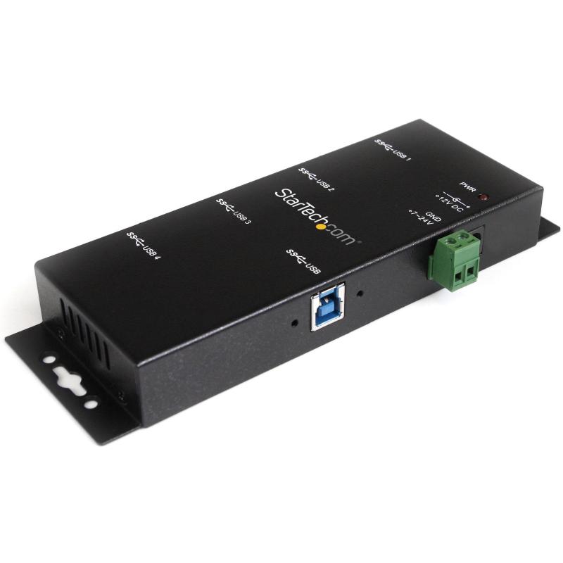 Startech resistente hub usb 3.0 per settore industriale a 4 porte predisposto per il montaggio