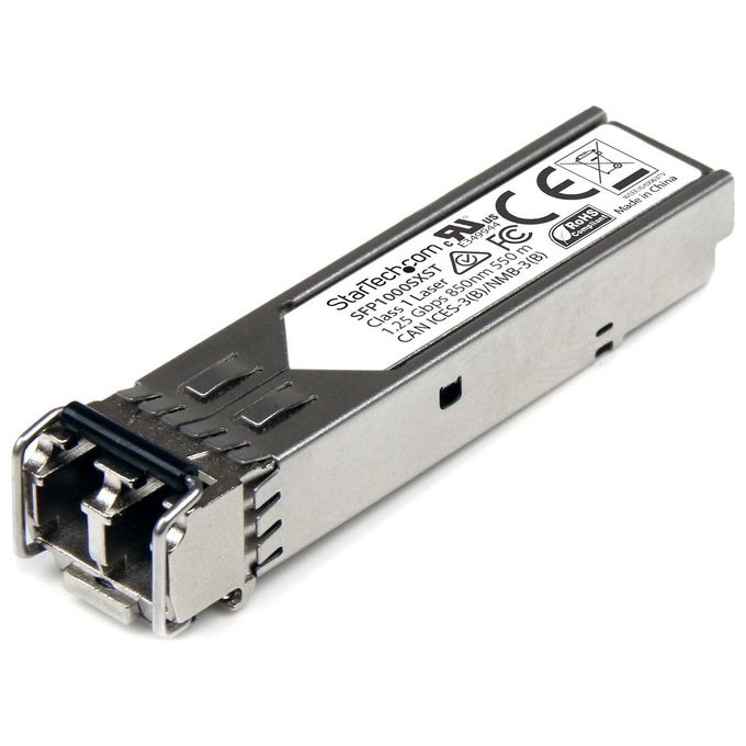 StarTech SFP1000SXST Modulo Ricetrasmettitore SFP in Fibra Gigabit 1000Base-SX MM LC 550 m DDM Hot-Swap colore Argento