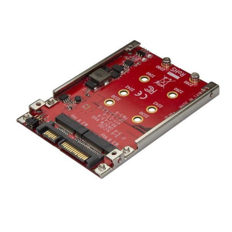 Startech.com adattatore per 2 dischi ssd m.2 a sata per alloggio da 2,5 - raid