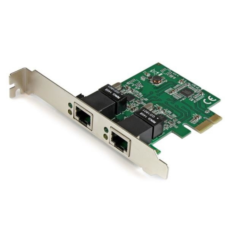 Startech.com adattatore scheda di rete ethernet gigabit pci express pcie nic a 2 porte rj45 da 1 gbps