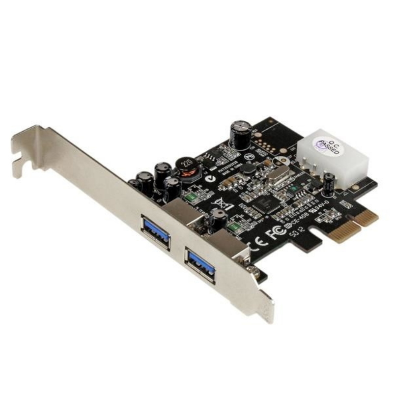 Startech.com adattatore scheda superspeed usb 3.0 con 2 porte pci express (pcie) con uasp - alimentazione lp4 Startech.com adattatore scheda superspeed usb 3.0 con 2 porte pci express (pcie) con uasp - alimentazione lp4