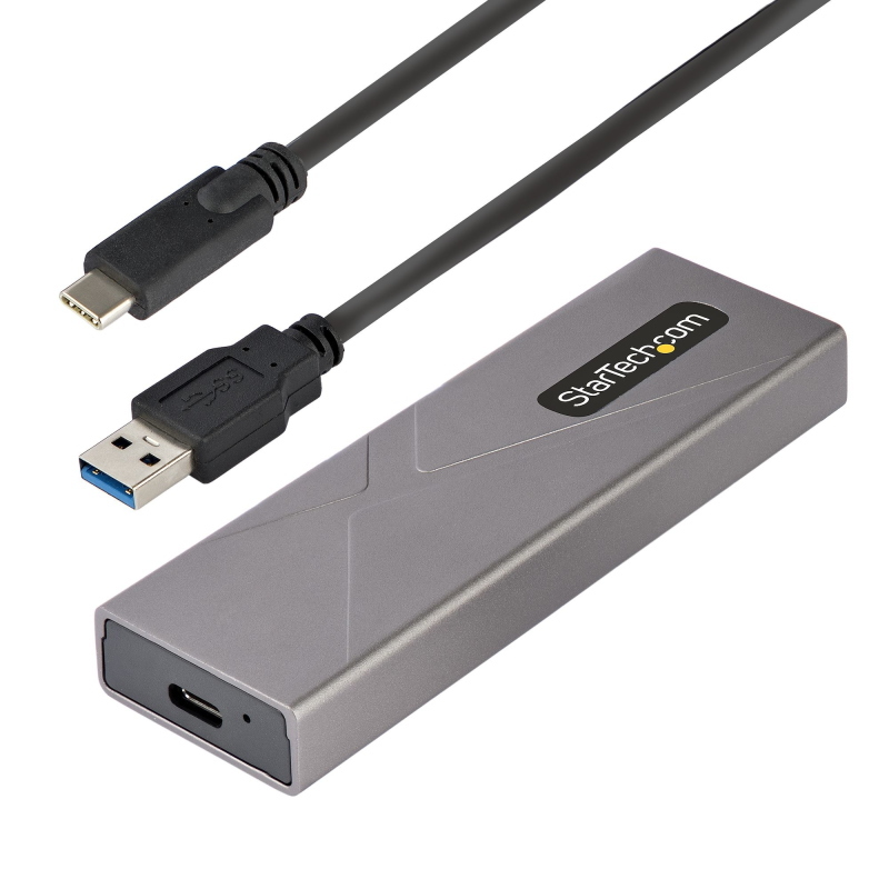 Startech.com box ssd m2 nvme - adattatore usb-c 10gbps a m.2 nvme/sata - case esterno usb-c (3.0/3.1) in alluminio per ssd m2