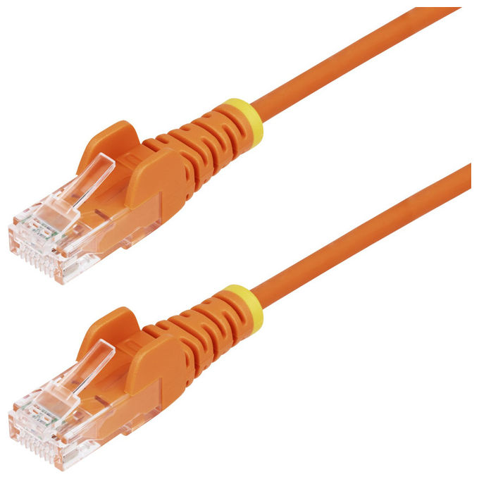 StarTech.com cavo ethernet Cat6 slim arancione 10m, patch UTP RJ45 antigroviglio, rame puro 28AWG, Gigabit, PoE++, LSZH StarTech.com cavo ethernet Cat6 slim arancione 10m, patch UTP RJ45 antigroviglio, rame puro 28AWG, Gigabit, PoE++, LSZH