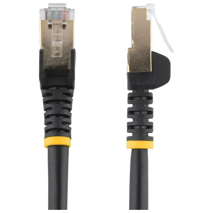 Startech.com Cavo Patch Cat6a da 1,5mt Schermato Stp Filo di Rame Connettore Antistrappo Nero