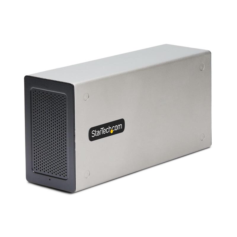 Startech.com chassis thunderbolt 3 pcie, enclosure esterna con doppi slot pci express, box pcie per laptop/desktop/all-in-one,