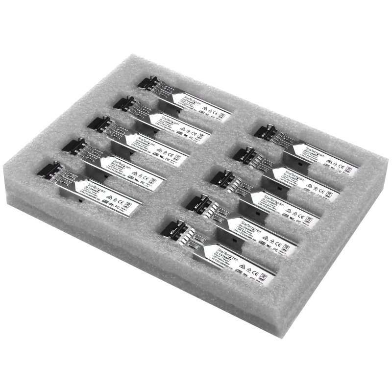 Startech.com cisco glc-sx-mm compatibile ricetrasmettitore sfp - 1000base-sx - 10 unità Startech.com cisco glc-sx-mm compatibile ricetrasmettitore sfp - 1000base-sx - 10 unità