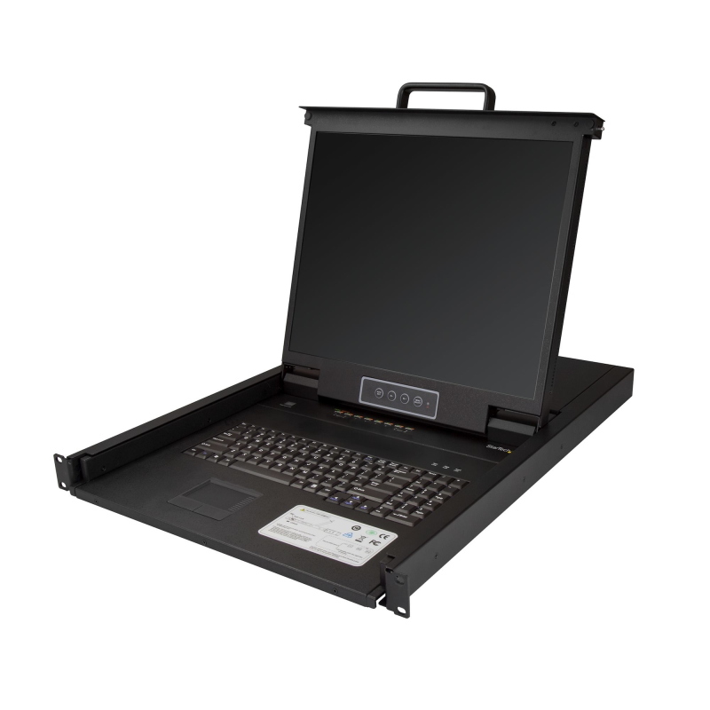 Startech.com console kvm per armadio rack a 8 porte vga con schermo lcd - 19 - 1u