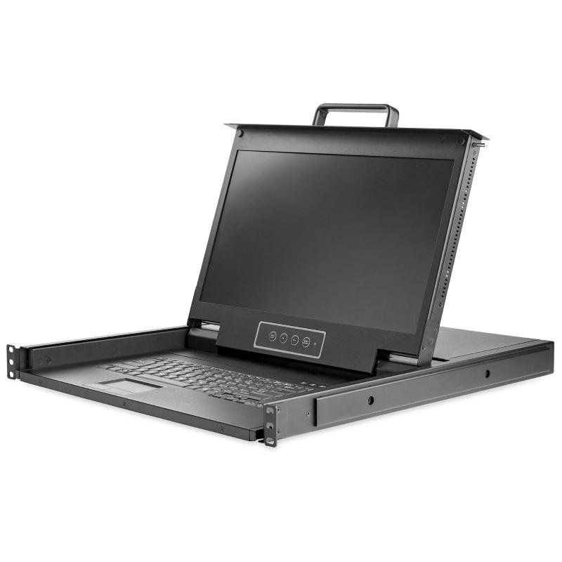 Startech.com console kvm per armadio rack - monitor lcd 17 - kvm switch vga - cassetto kvm montabile a rack 1u completo con