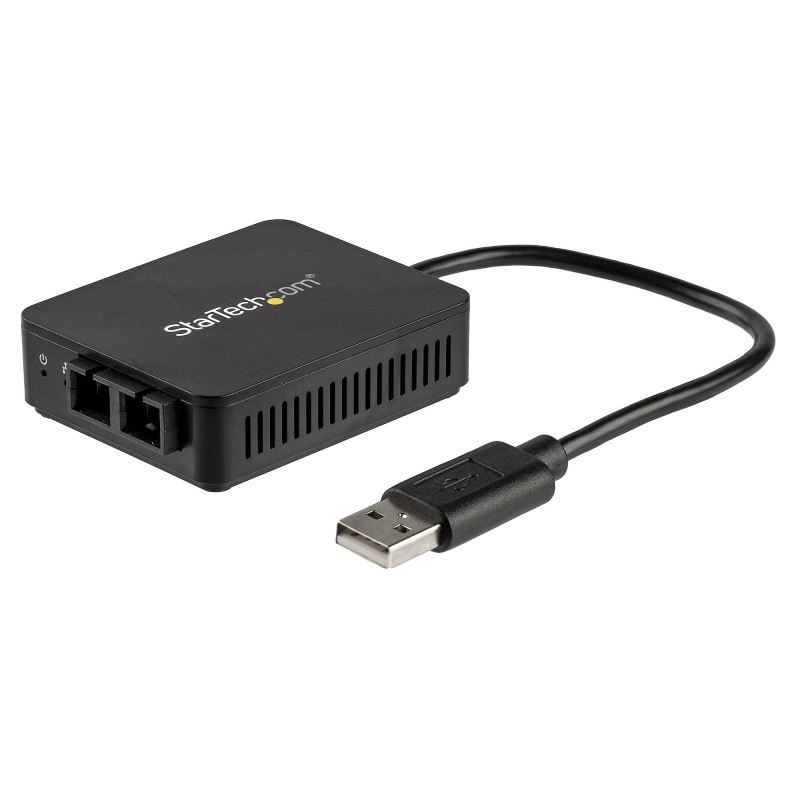 Startech.com convertitore da usb a fibra ottica - 100 mbps - adattatore di rete compatto da usb 2.0 a fibra - compatibile con