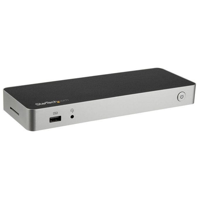 StarTech.com DK30CHDPPDUE Docking Station USB-C Uscita Video Dual 4K HDMI e DisplayPort 60W Alimentazione USB Lettore Schede SD Nero Argento
