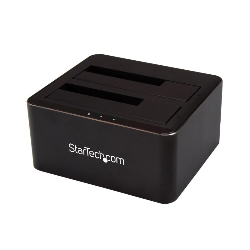 Startech.com docking station a doppio bay sata per 2x 2,5/3,5 sata ssd/hdd - usb 3.0