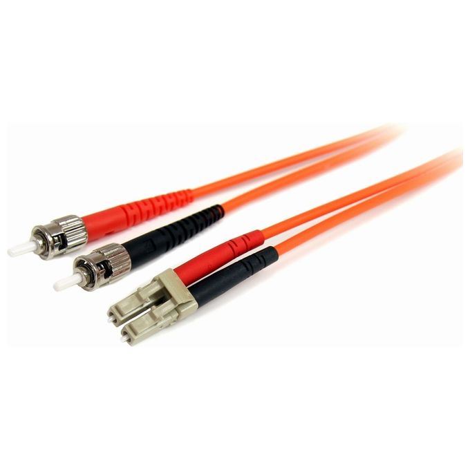 StarTech.com FIBLCST1 Cavo Patch Duplex Fibra Ottica Multimodale OM1 62,5-125 µm LC ST 1 m 10 Gbit-s LSZH colore Arancione