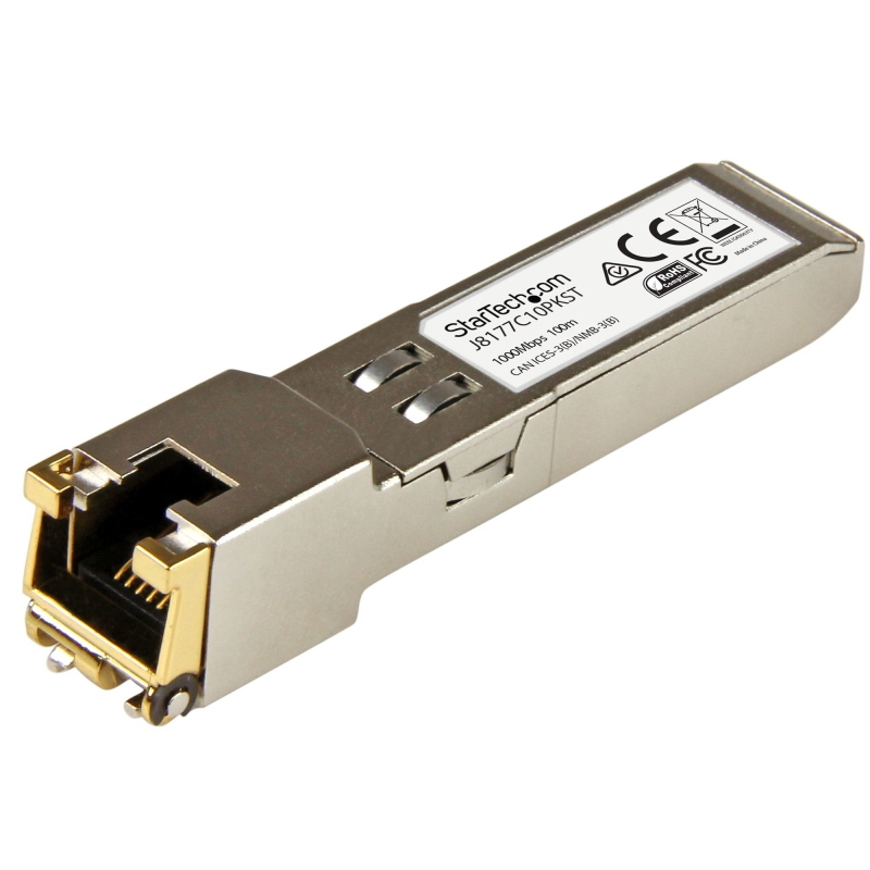 Startech.com hpe j8177c compatibile ricetrasmettitore sfp - 1000base-t - 10 unità Startech.com hpe j8177c compatibile ricetrasmettitore sfp - 1000base-t - 10 unità