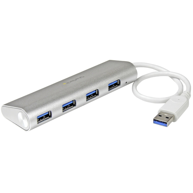 Startech.com hub usb a 4 porte, da usb a a 4 porte usb-a, usb 5gbps, design robusto, alimentazione via bus, hub usb 3.0