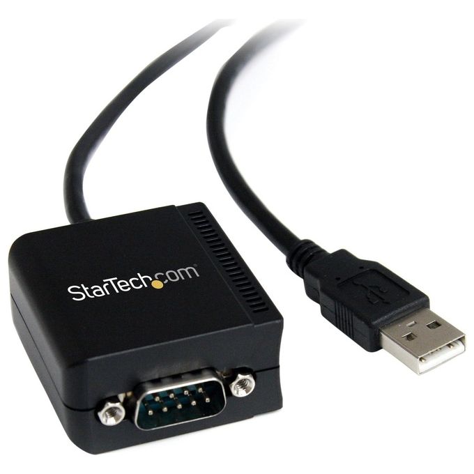 StarTech.com ICUSB2321FIS Cavo adattatore USB FTDI RS-232 a seriale 1 porta con isolamento ottico 2500 kV 921,6 Kbit-s colore Nero
