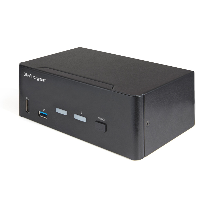 Startech.com kvm switch hdmi a 2 porte e doppio monitor 4k 60hz ultra hd hdr - switch kvm per computer desktop hdmi 2.0 con 2
