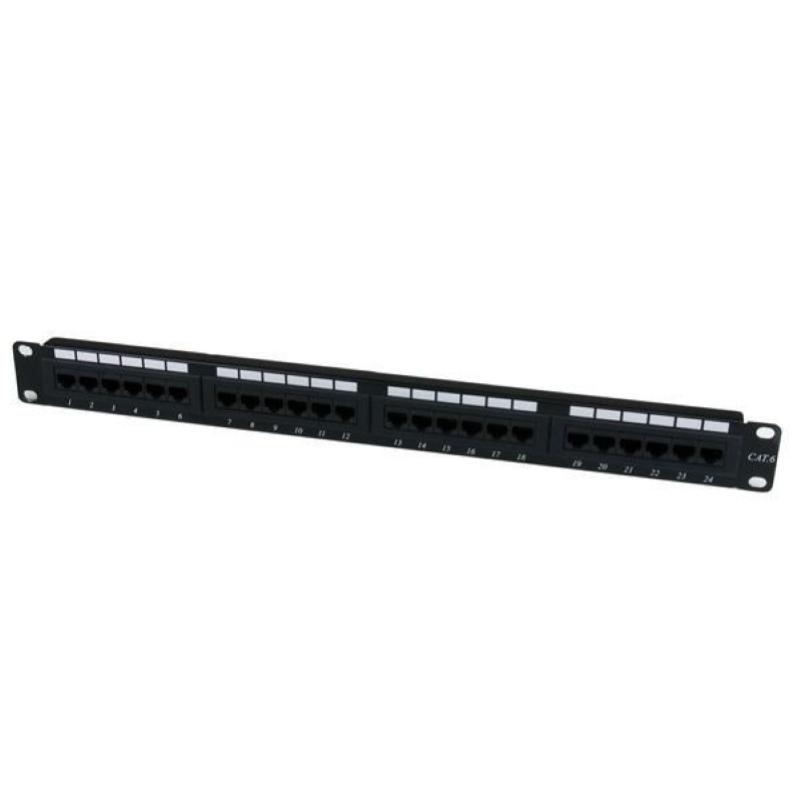 Startech.com patch panel cat 6 a 24 porte 1u - pannello di cablaggio per rete cat6