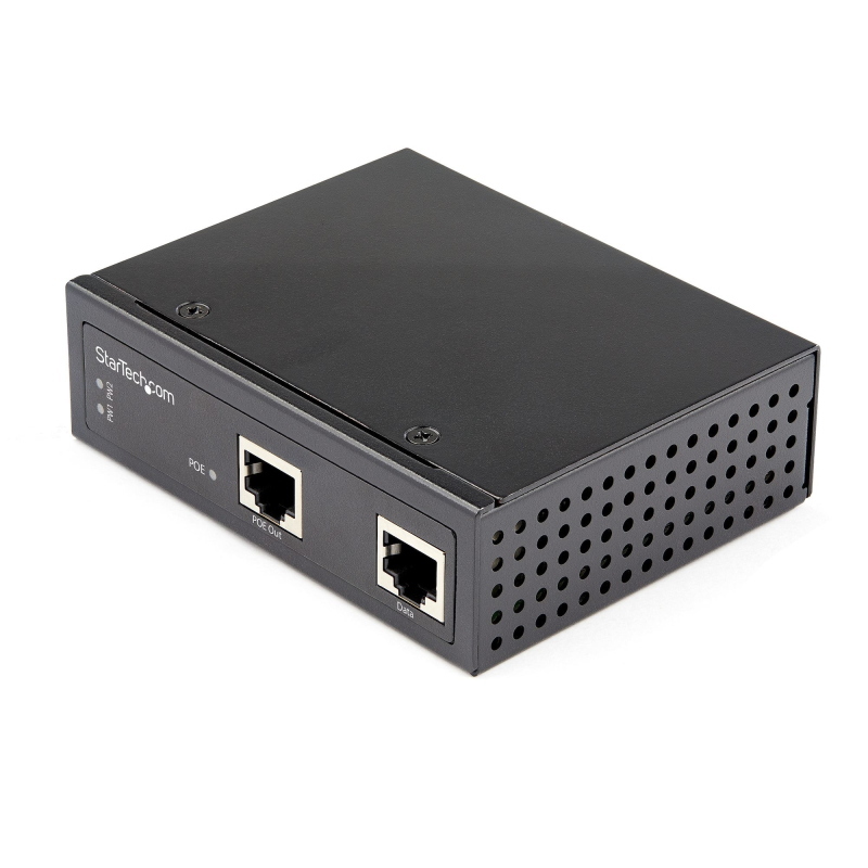 Startech.com poe injector gigabit industriale - alta velocità/alta potenza 90w - 802.3bt poe++ 48v-56vdc - iniettore poe++