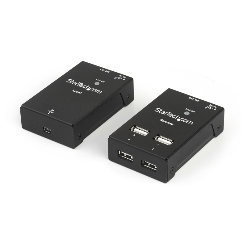 Startech.com prolunga/extender usb 2.0 a 4 porte via cat5 o cat6 - estensore usb2.0 via cavo cat5/cat6 fino a 40m