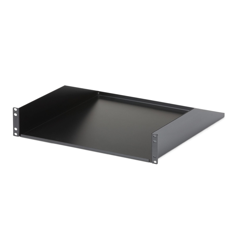 Startech.com scaffale per server rack 2u - scaffale universale per rack dati e armadi rack da 19 - acciaio resistente -