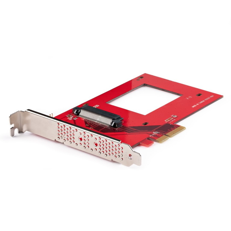 Startech.com scheda adattatore da u.3 a pcie, adattatore pcie 4.0 x4 per ssd u.3 nvme da 2,5, scheda aggiuntiva pci express